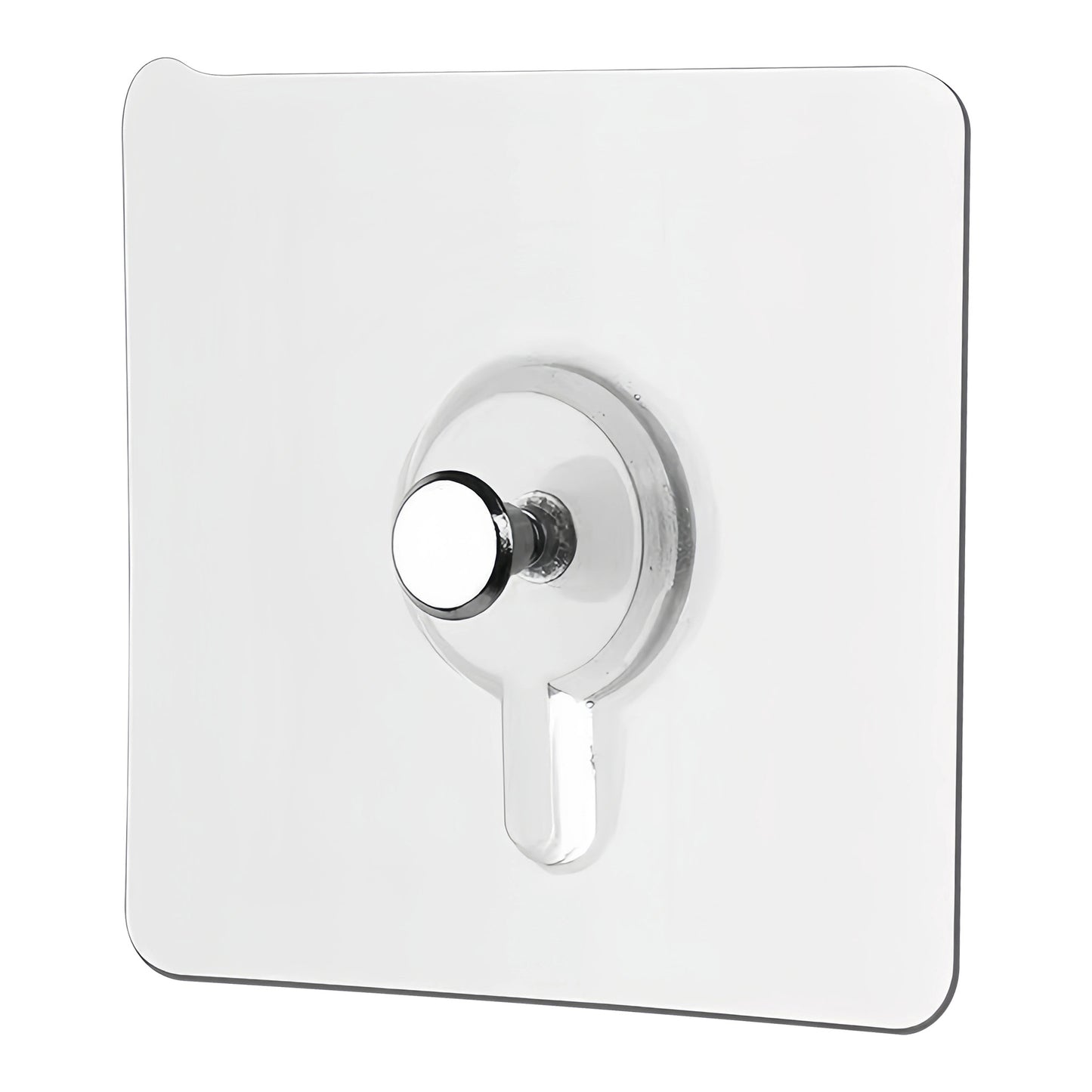 Chrome bathroom fixture on a white background